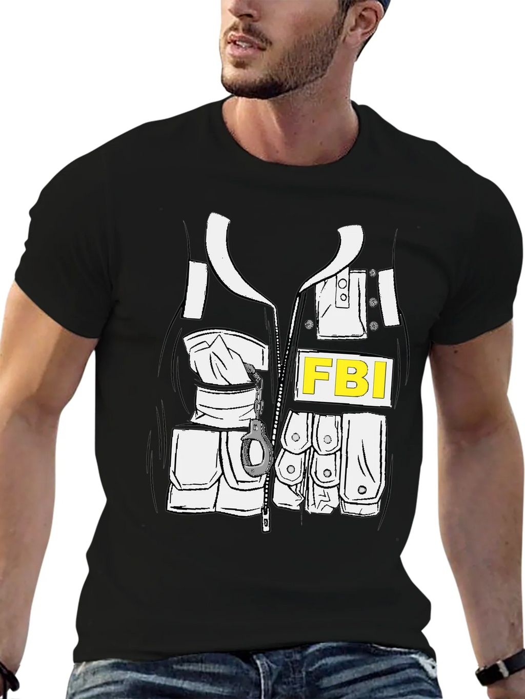 FBI Costume T-Shirt - Novelty Graphic Tee product image 6