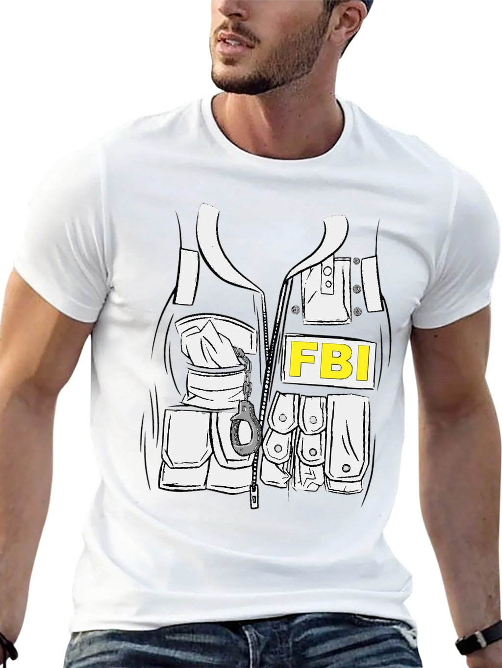 FBI Costume T-Shirt - Novelty Graphic Tee product image 12