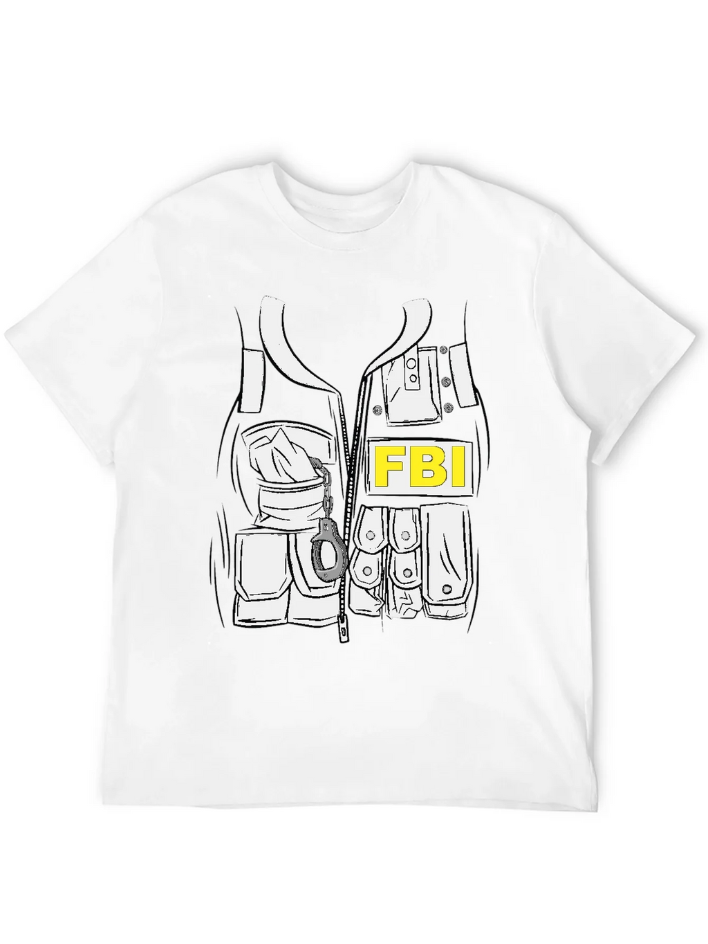 FBI Costume T-Shirt - Novelty Graphic Tee product image 11