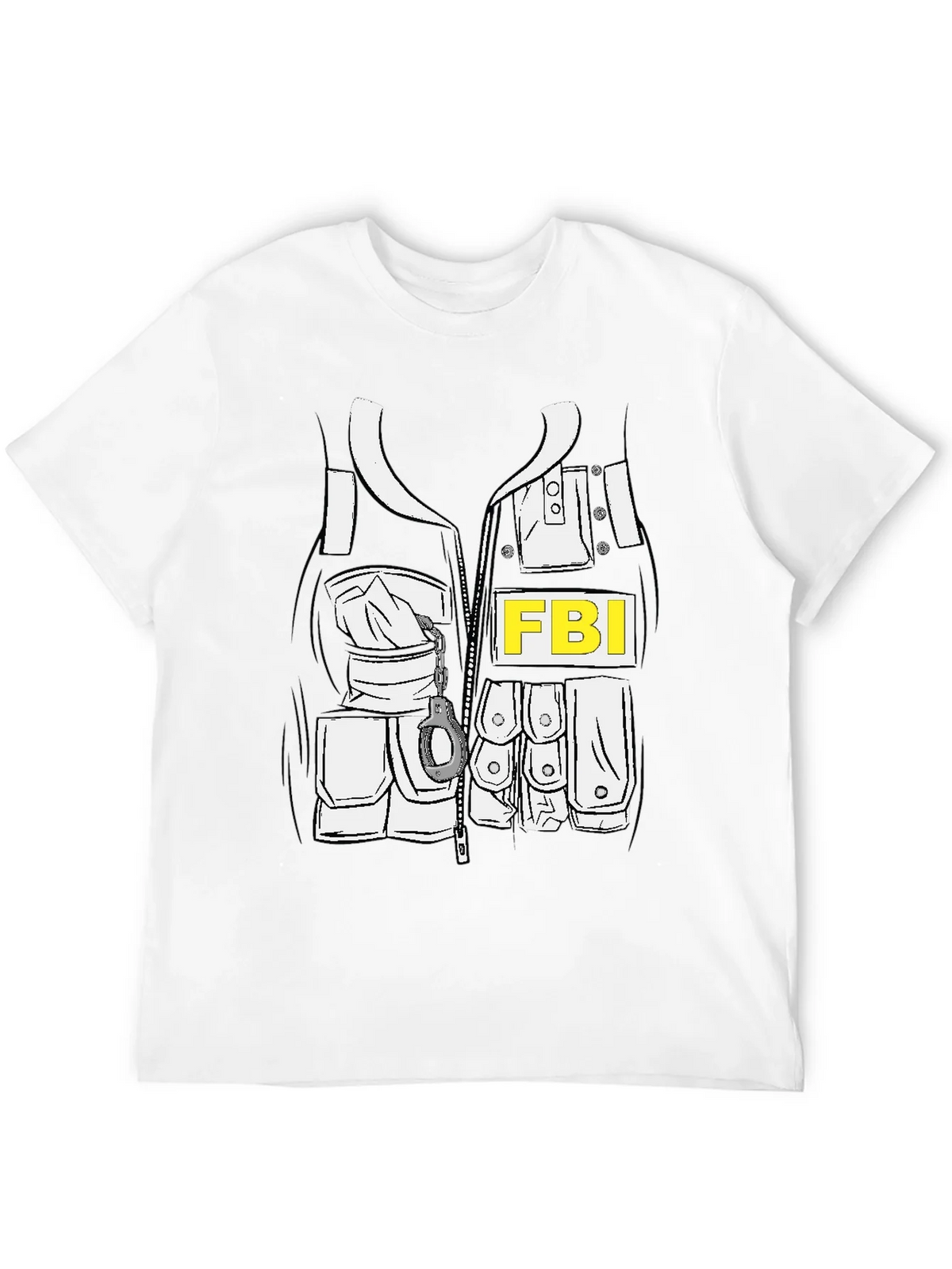 FBI Costume T-Shirt - Novelty Graphic Tee product image 11