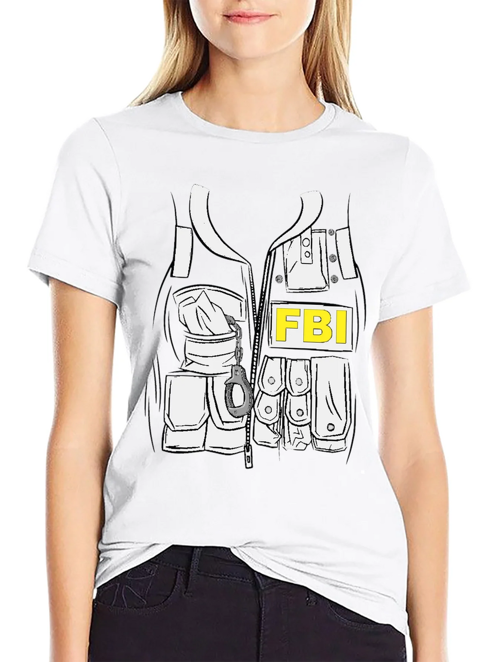 FBI Costume T-Shirt - Novelty Graphic Tee product image 8
