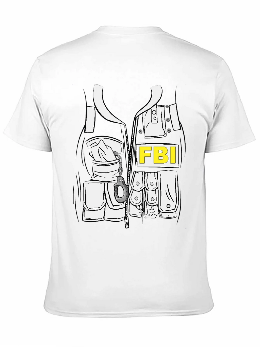 FBI Costume T-Shirt - Novelty Graphic Tee product image 10