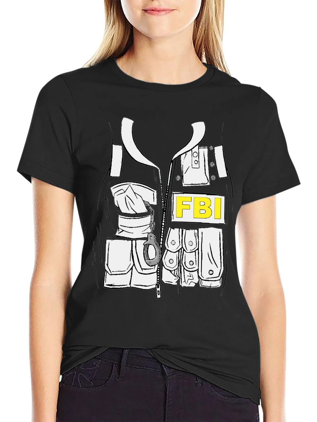 FBI Costume T-Shirt - Novelty Graphic Tee product image 2