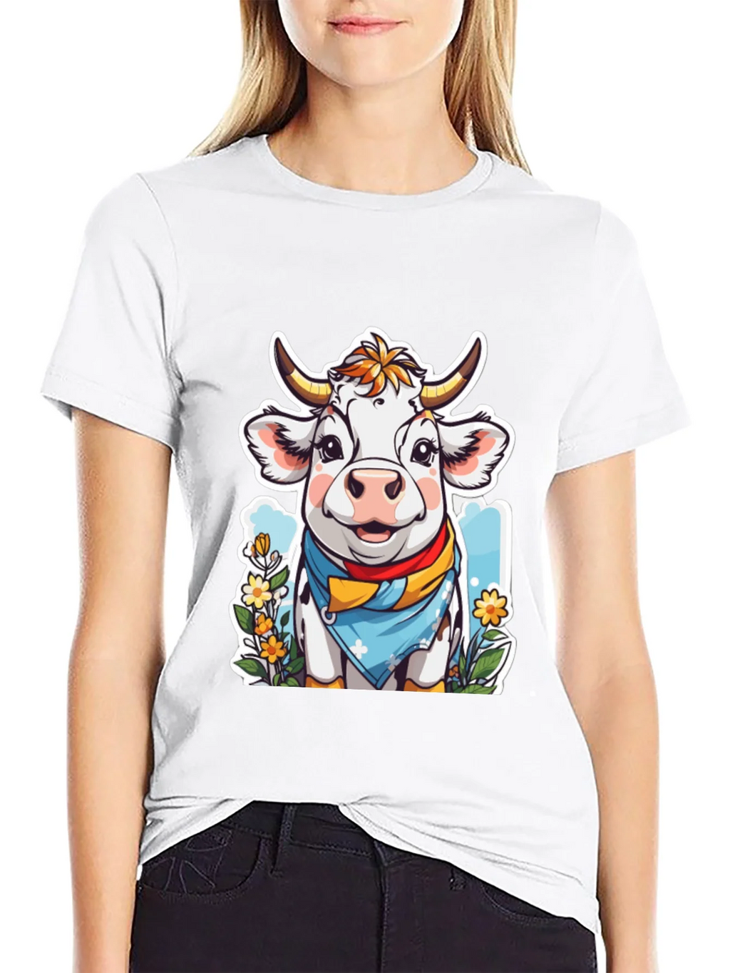 Cow Cartoon T-Shirt product image 8
