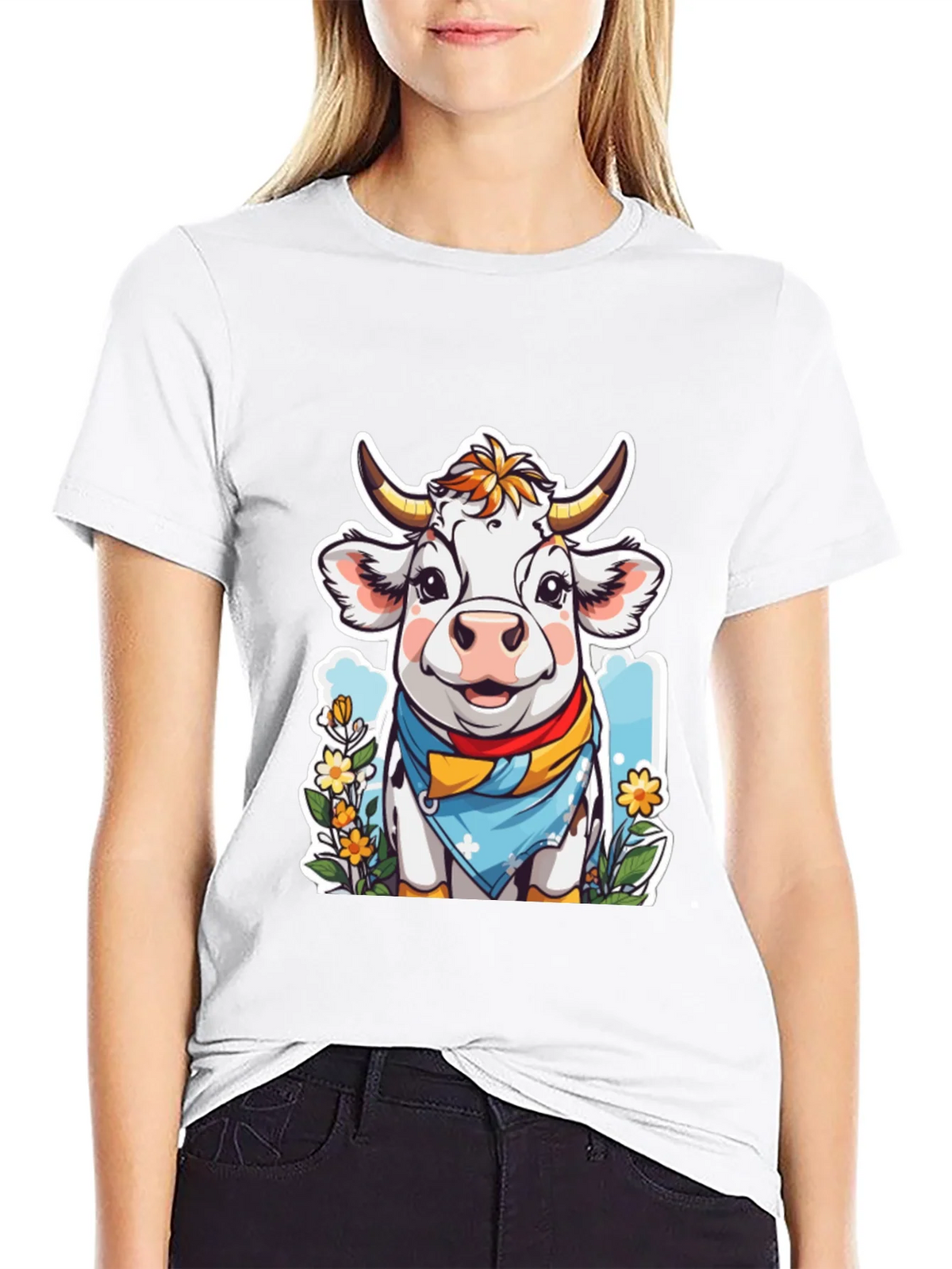 Cow Cartoon T-Shirt product image 8