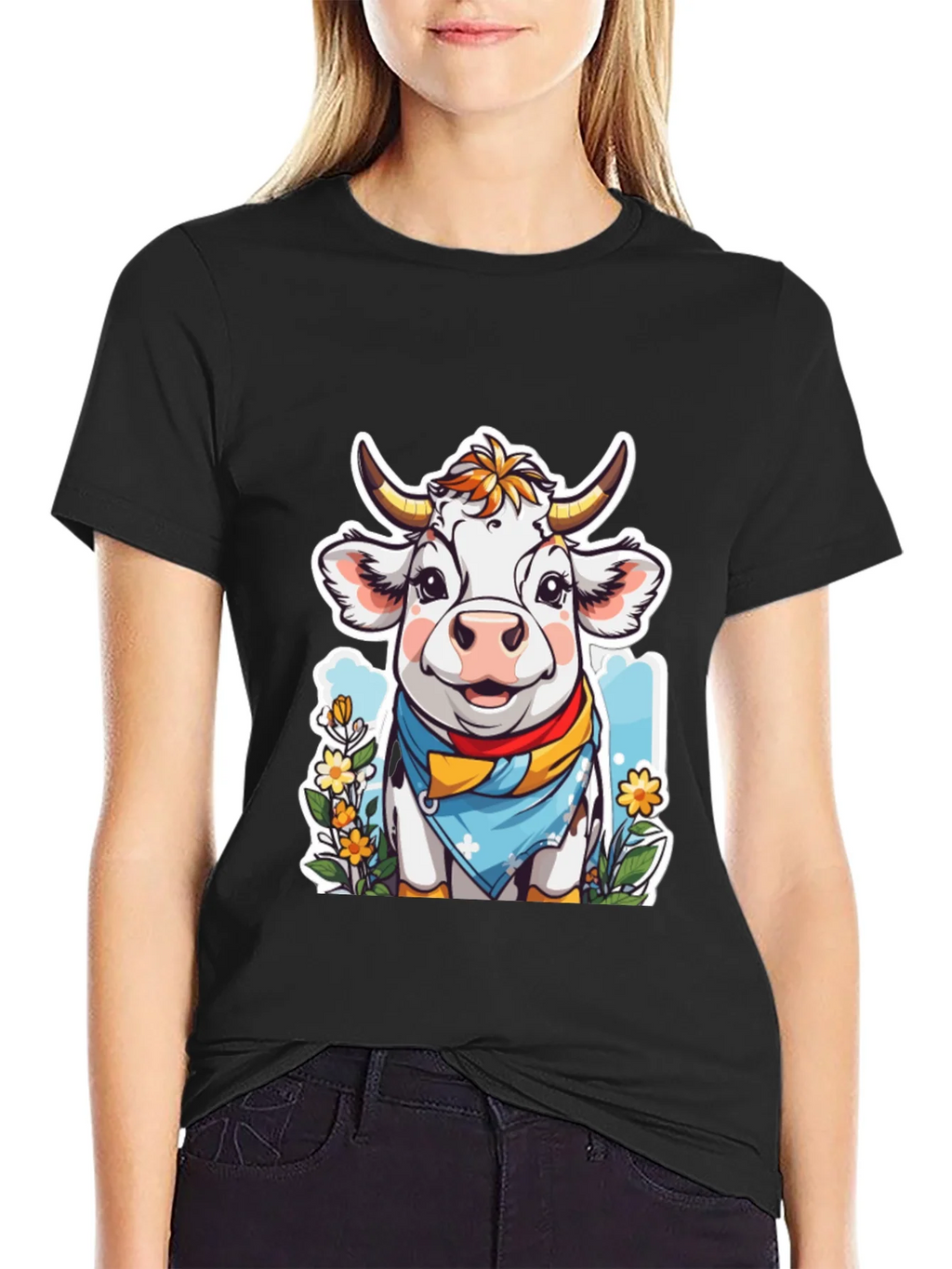 Cow Cartoon T-Shirt product image 2