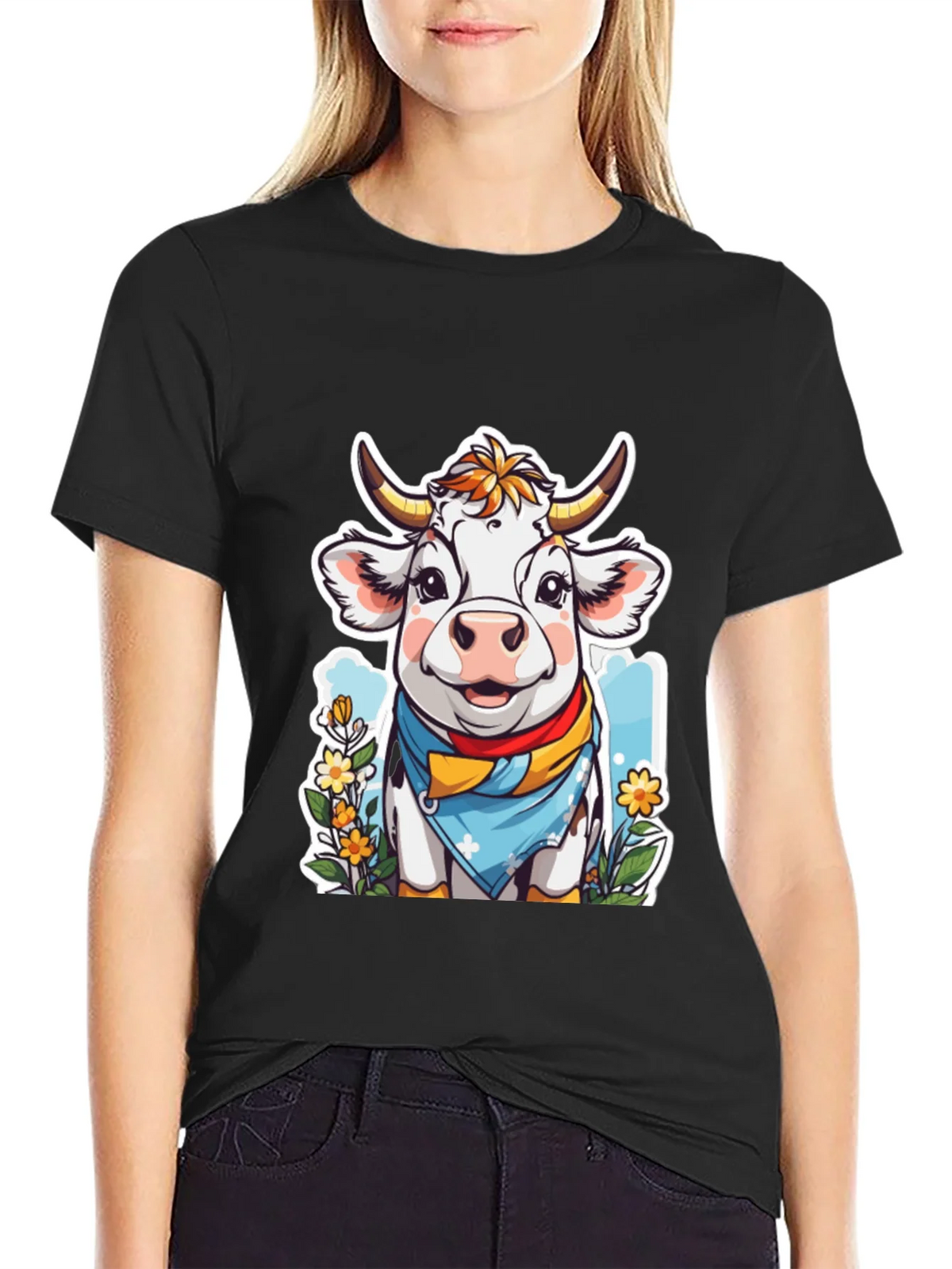 Cow Cartoon T-Shirt product image 2