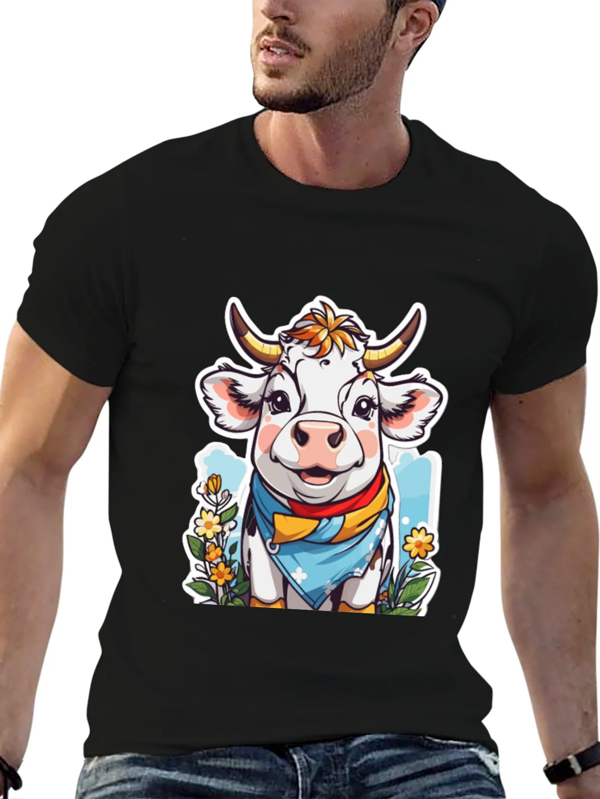 Cow Cartoon T-Shirt product image 6