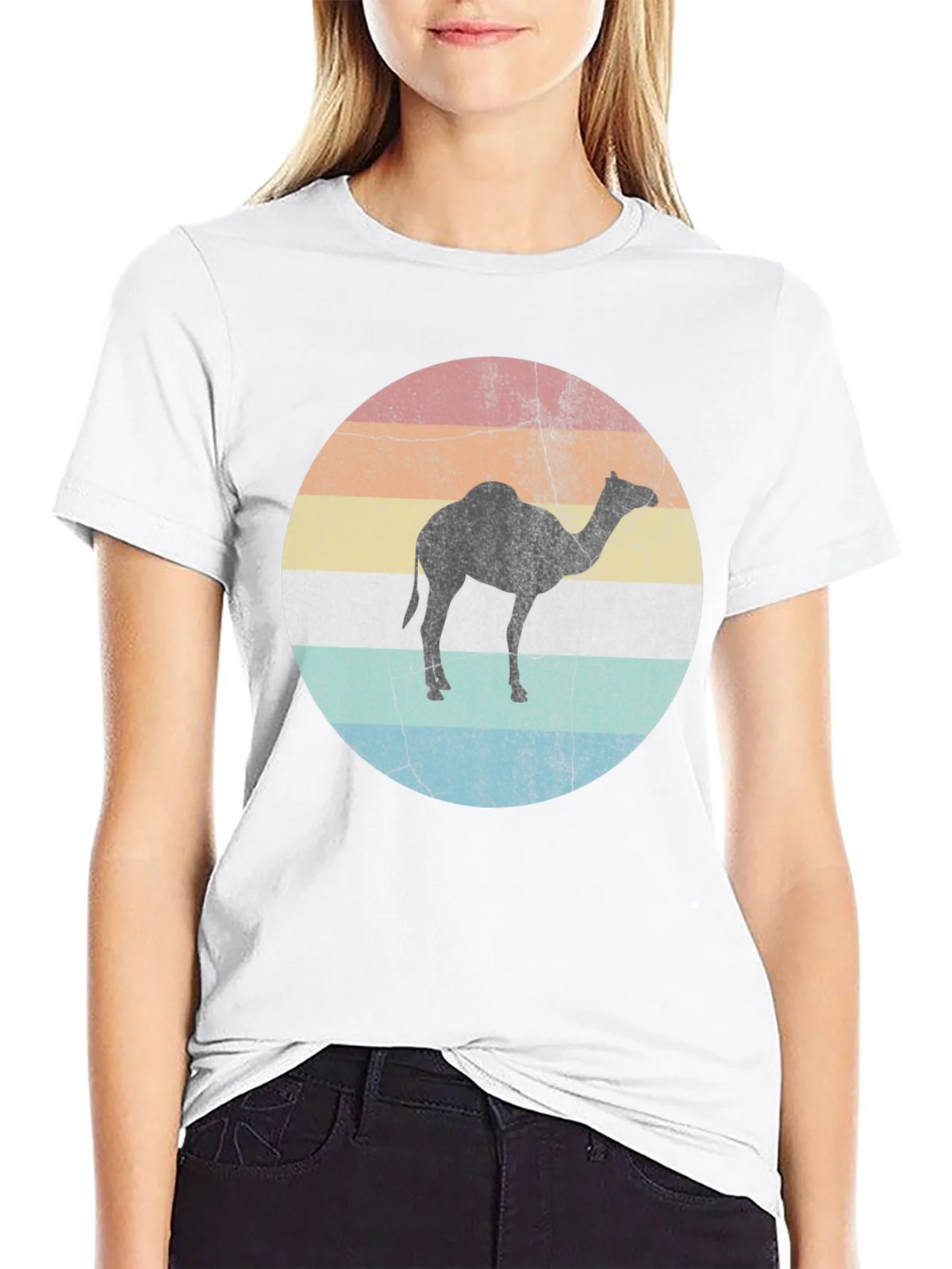 Retro Camel Silhouette Graphic Tee product image 8