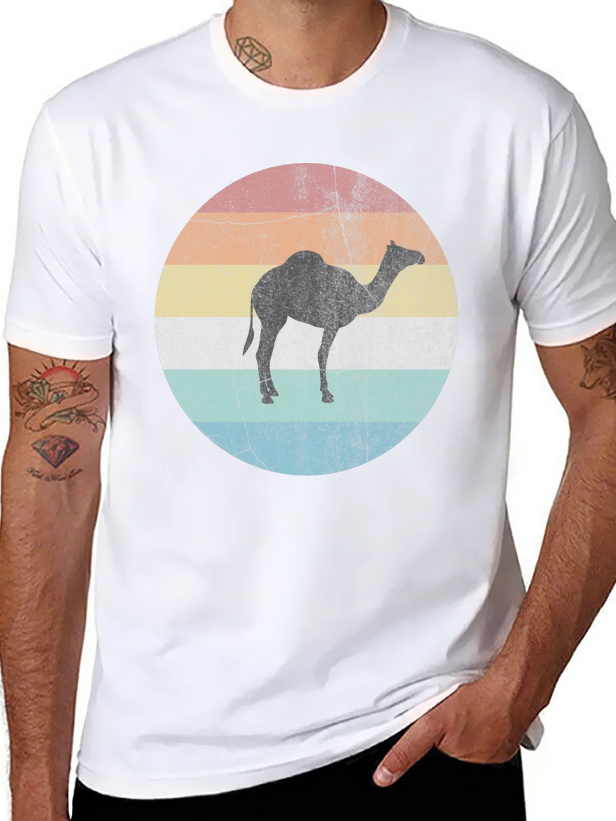 Retro Camel Silhouette Graphic Tee product image 7