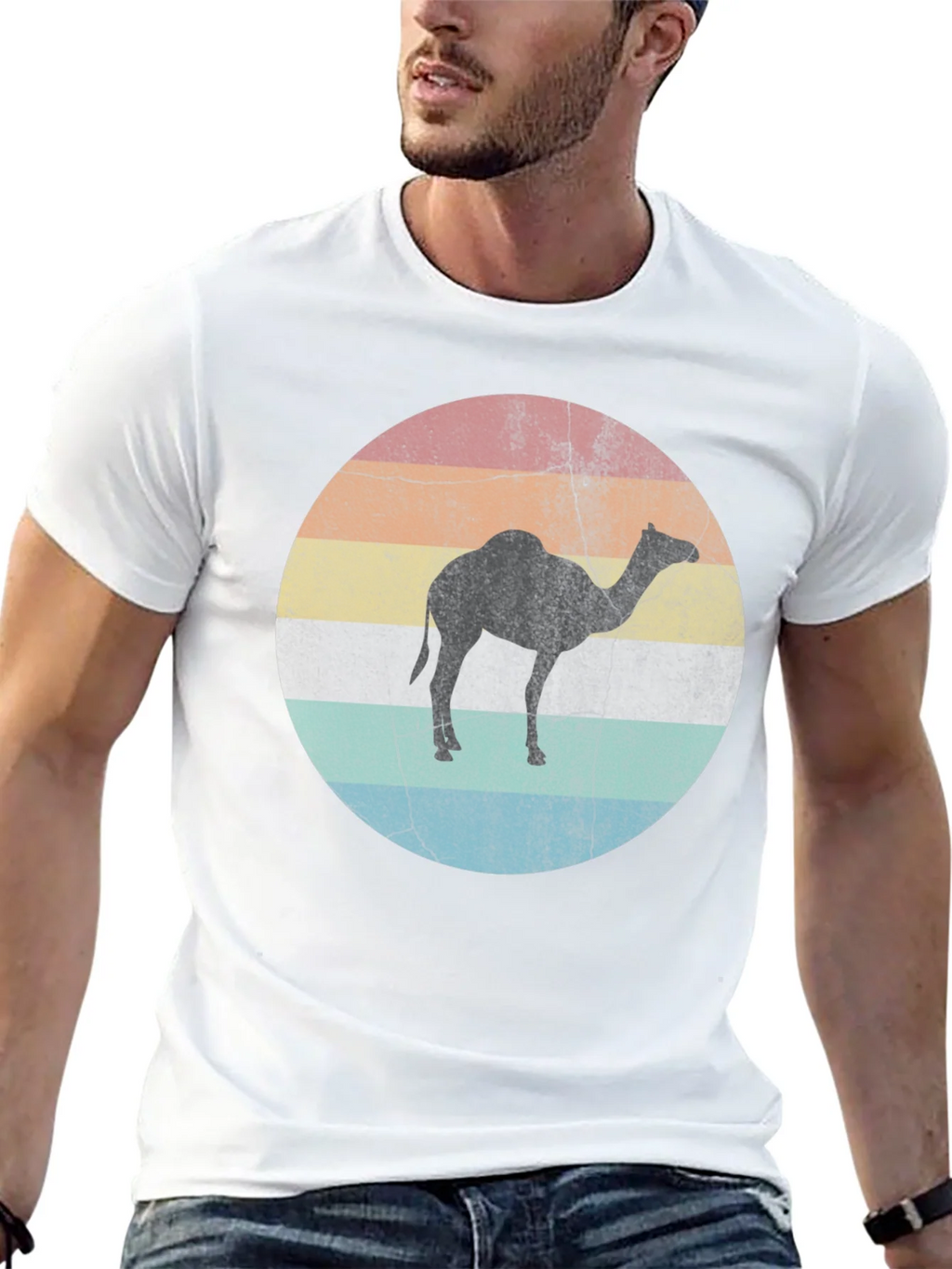 Retro Camel Silhouette Graphic Tee product image 12