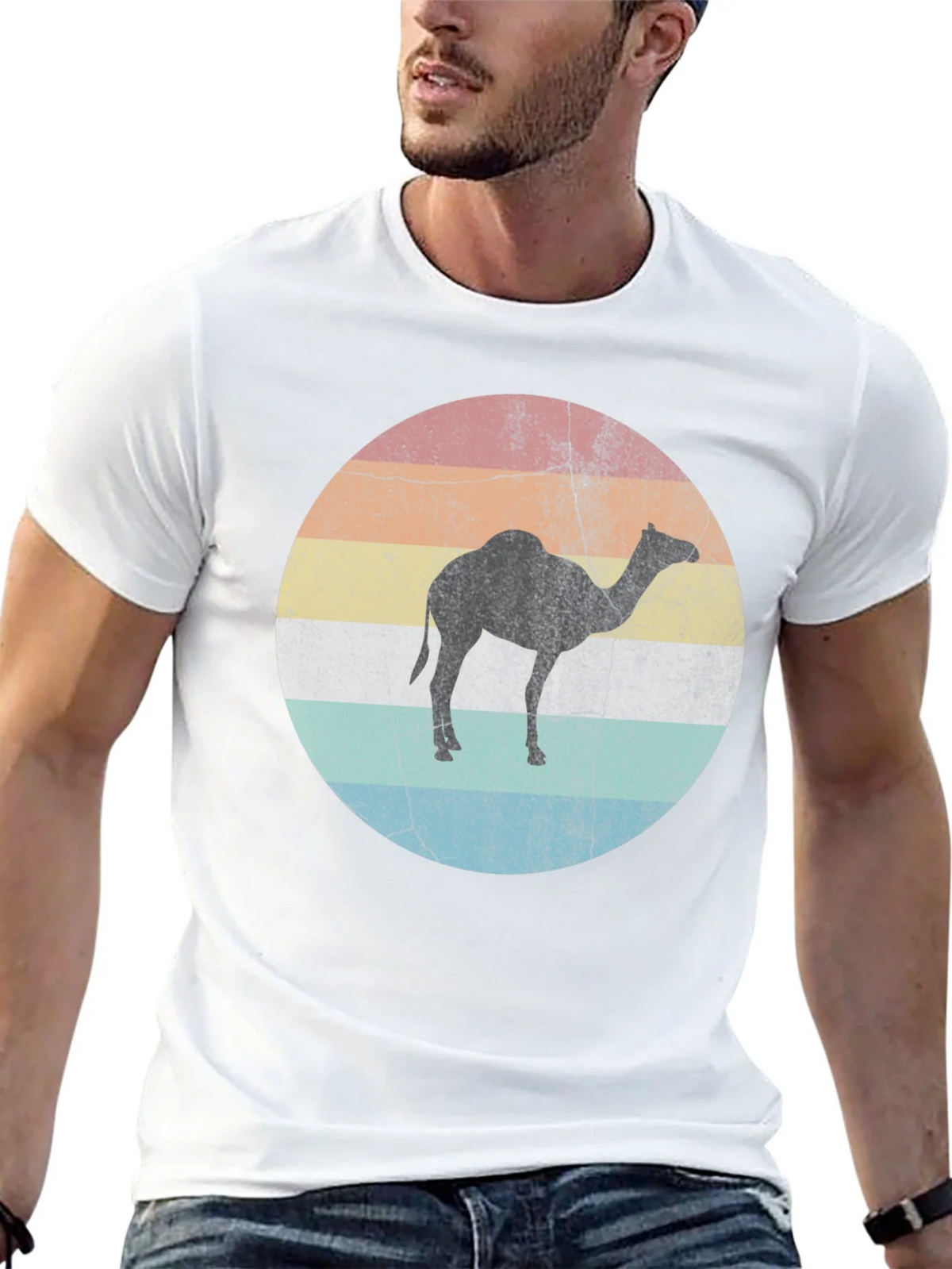 Retro Camel Silhouette Graphic Tee product image 12