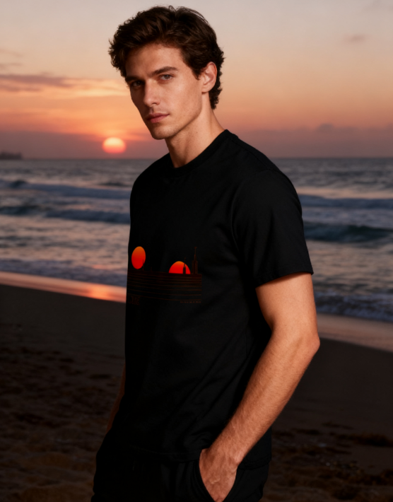 Tatooine Double Sunset Star Wars Inspired T-Shirt - 100% product image 1