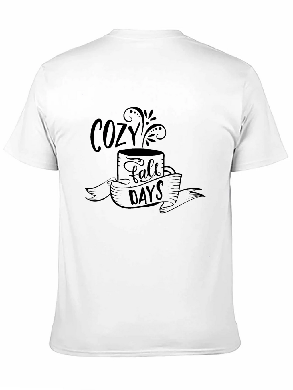 Cozy Fall Days Graphic Tee - Soft Black T-Shirt product image 10