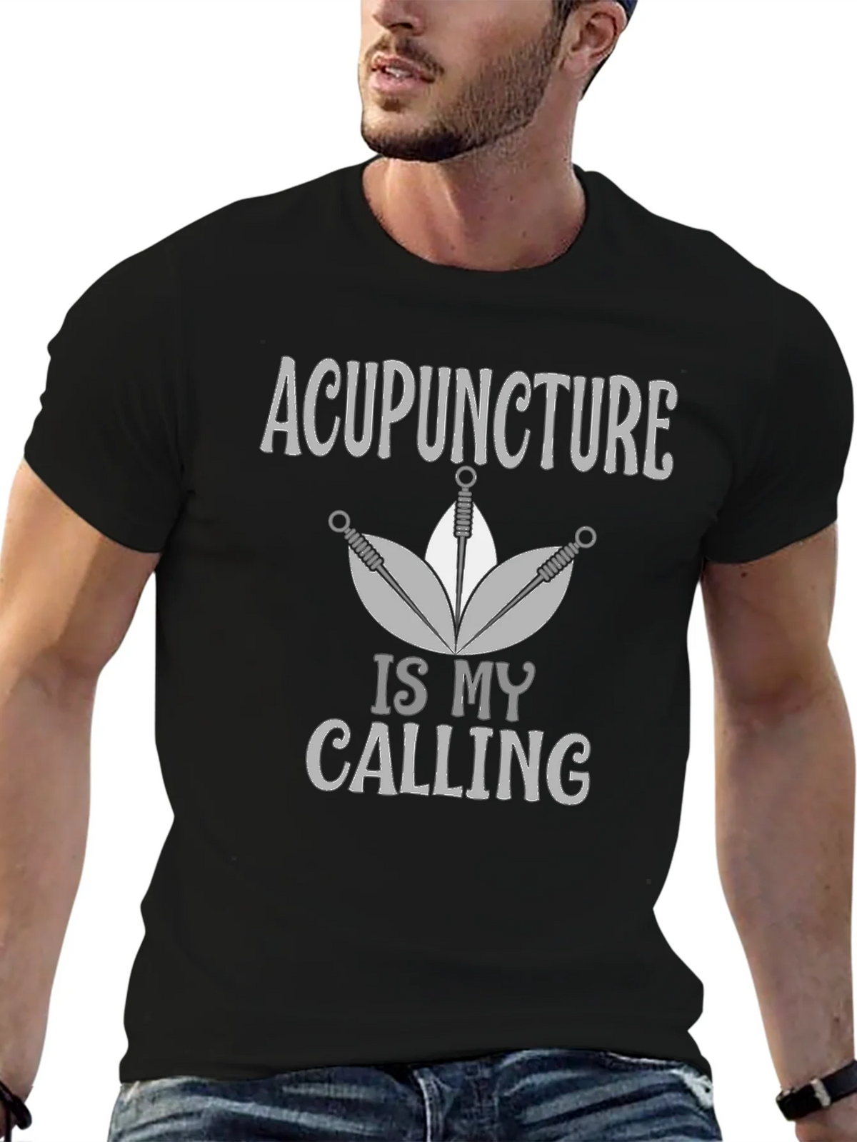 Acupuncture Is My Calling Graphic Tee product image 6