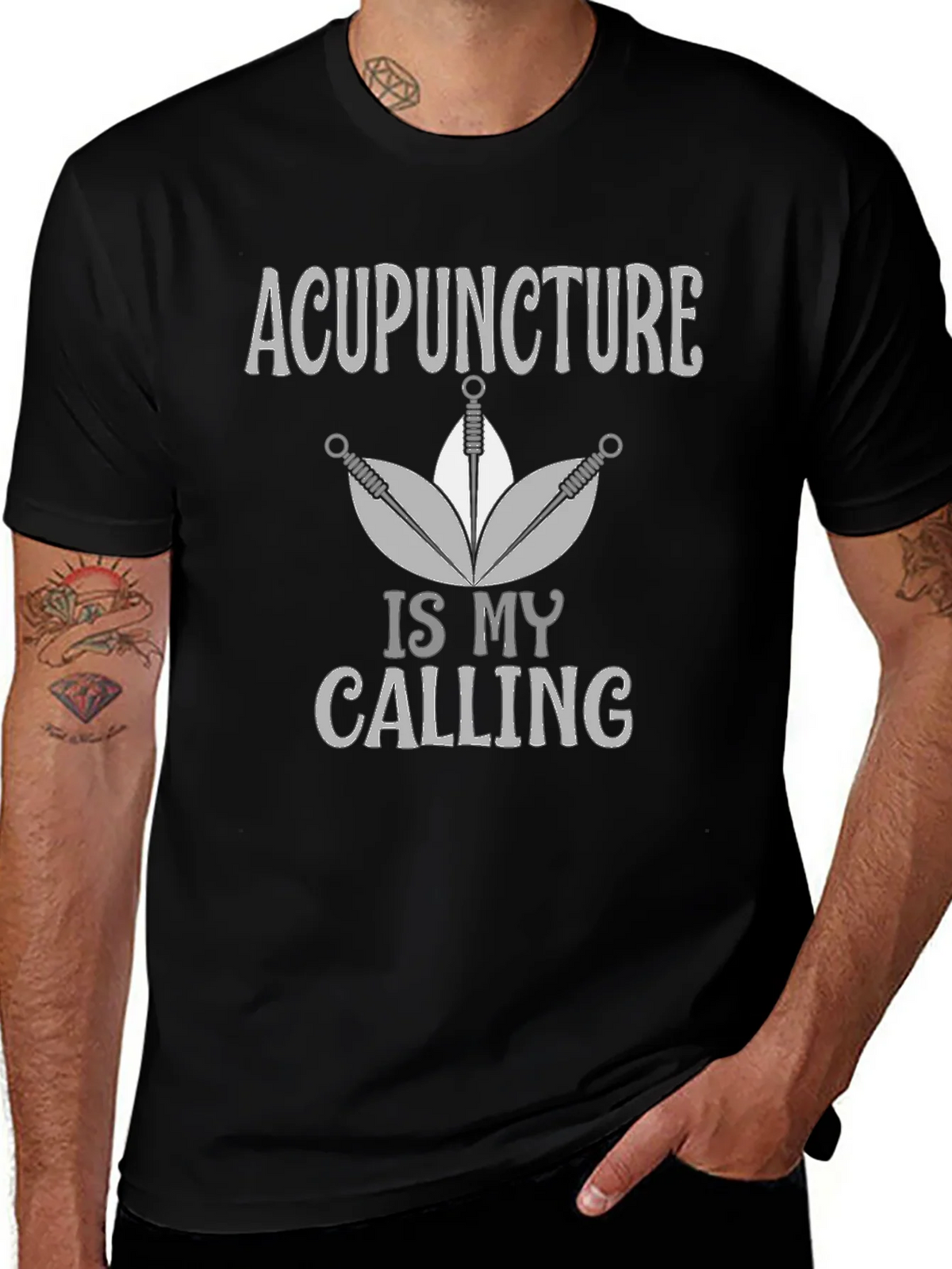 Acupuncture Is My Calling Graphic Tee product image 1