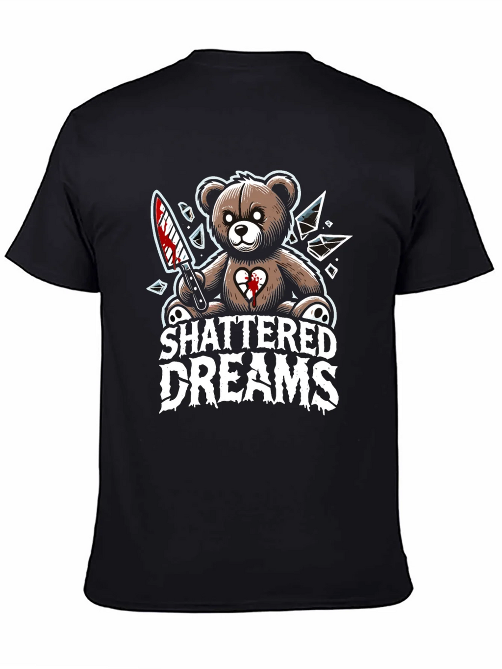 Shattered Dreams Teddy Bear Graphic T-Shirt product image 4