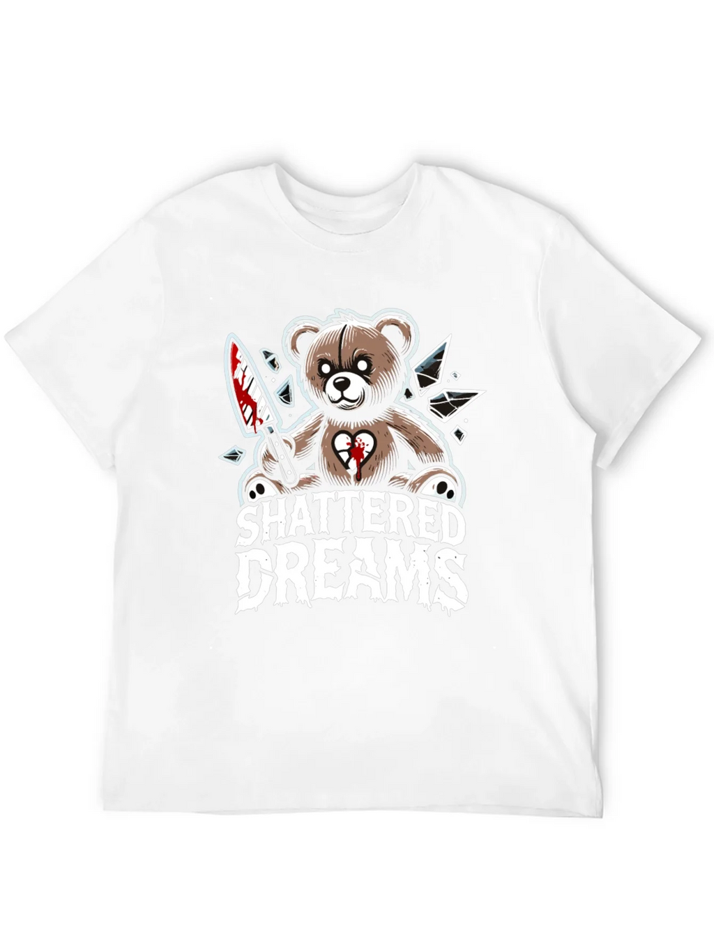 Shattered Dreams Teddy Bear Graphic T-Shirt product image 11