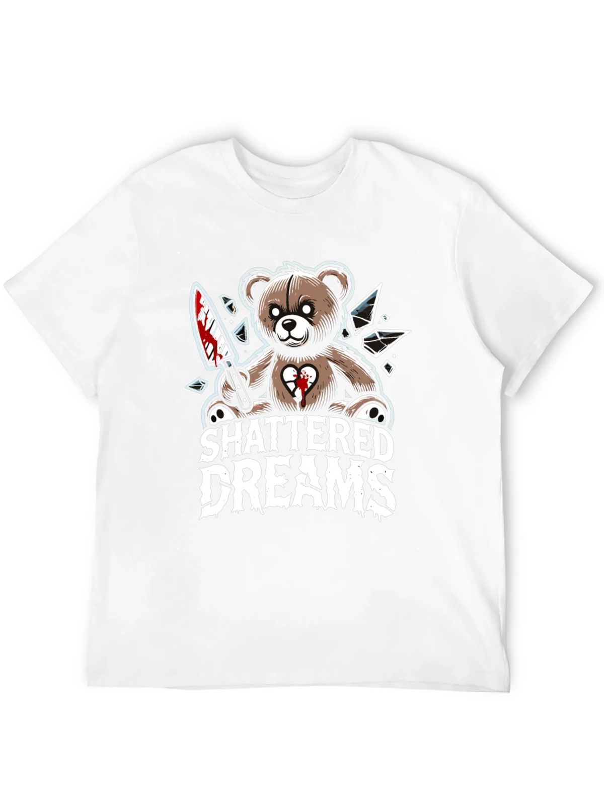 Shattered Dreams Teddy Bear Graphic T-Shirt product image 11