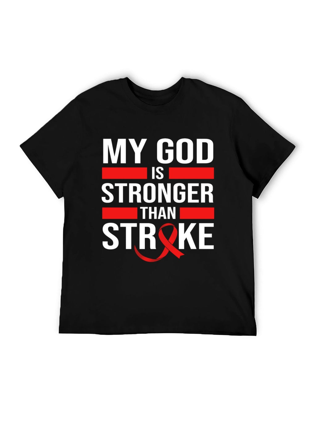 My God Is Stronger Than Stroke Unisex T-Shirt - Awareness product image 9