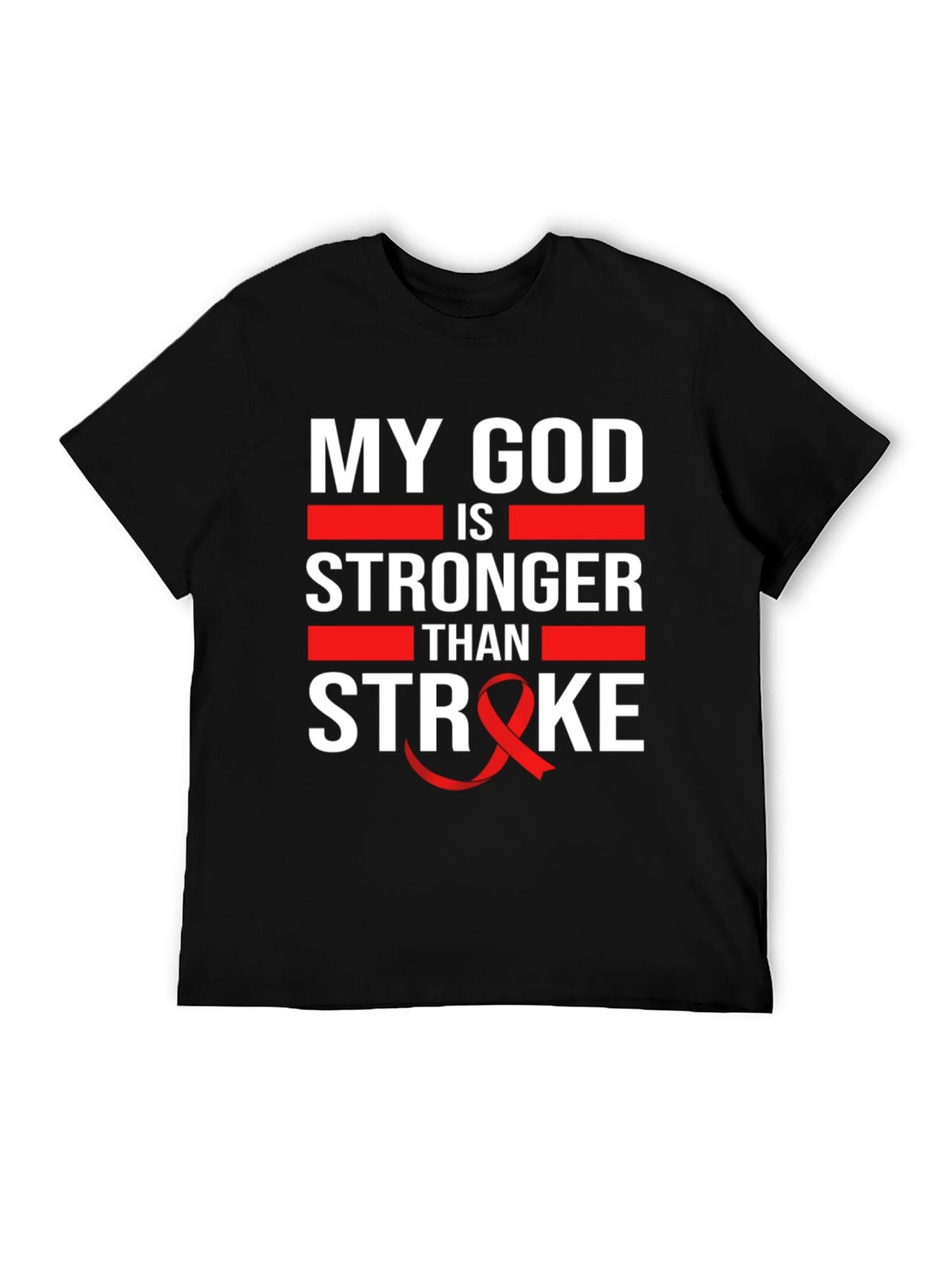 My God Is Stronger Than Stroke Unisex T-Shirt - Awareness product image 9