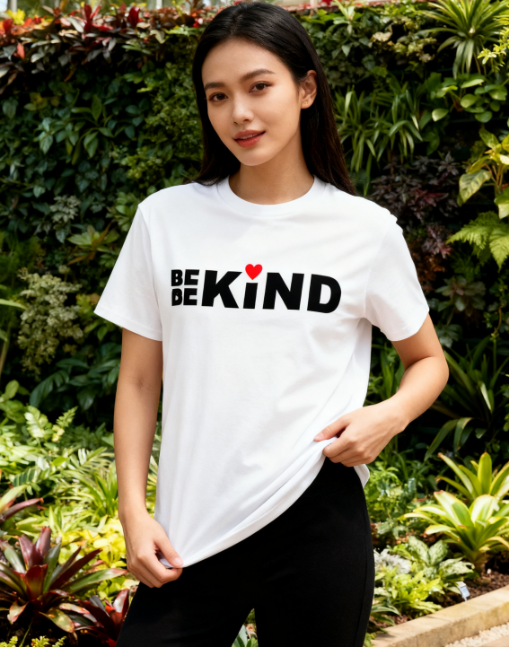 Be Kind Heart Graphic T-Shirt - 100% Cotton product image 3