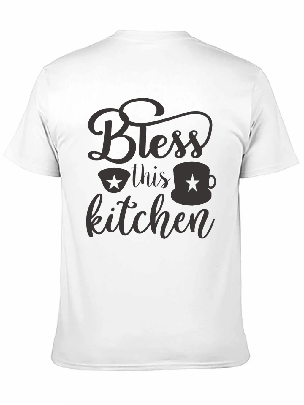 Bless this Kitchen Black Graphic Tee Shirt product image 10
