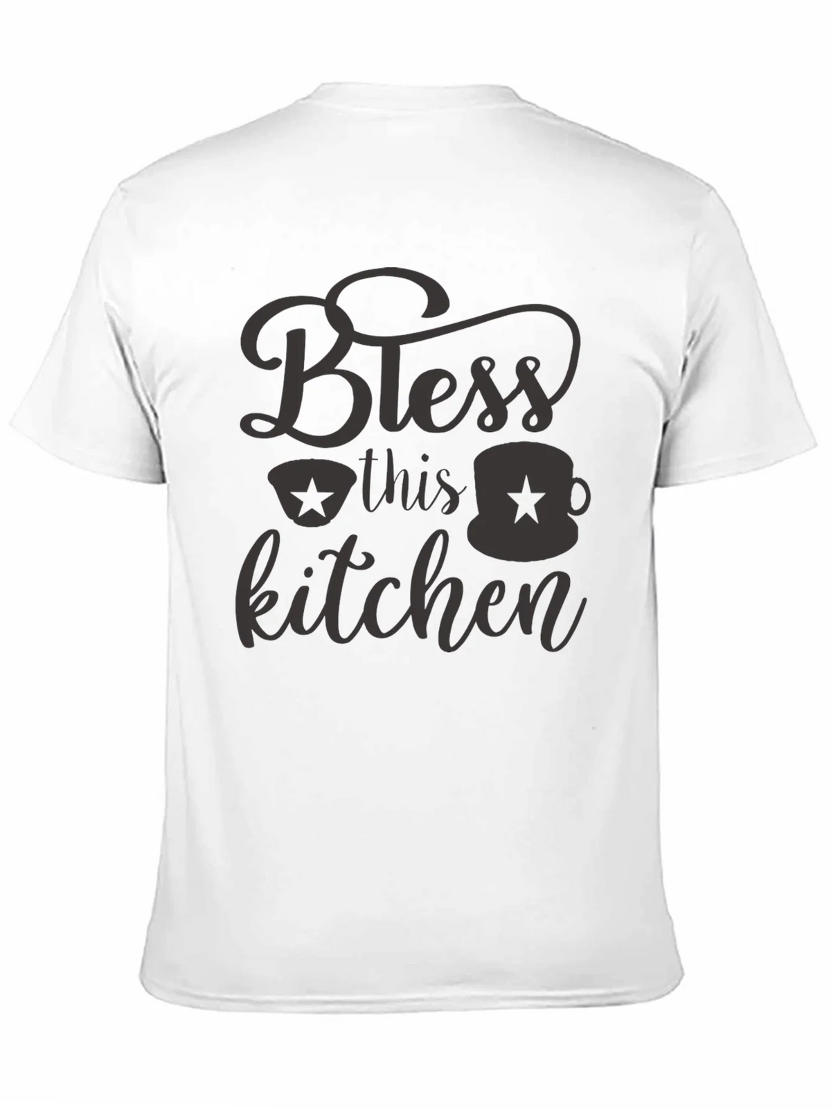 Bless this Kitchen Black Graphic Tee Shirt product image 10