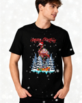 Merry Christmas Flamingo Graphic T-Shirt - 100% Cotton product image 1