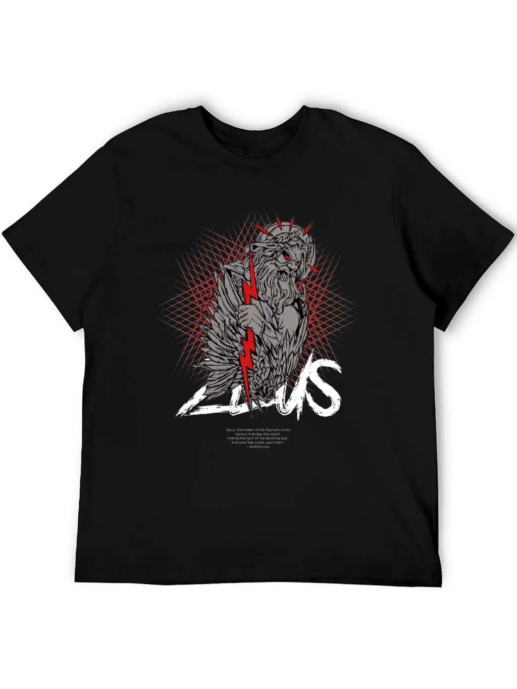 Zeus Graphic Print Black T-Shirt product image 5