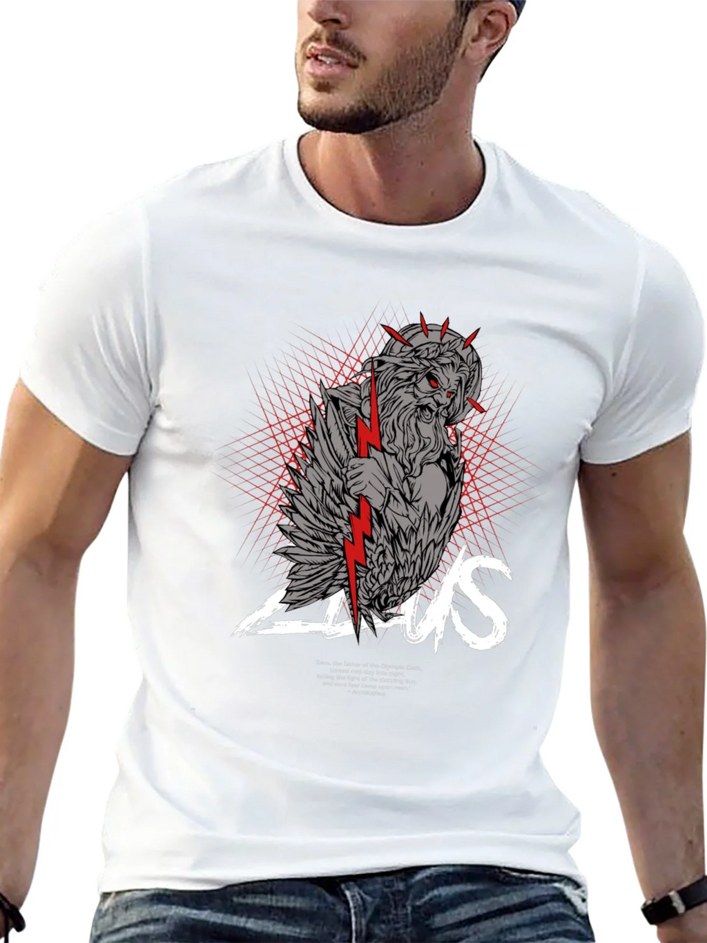 Zeus Graphic Print Black T-Shirt product image 12