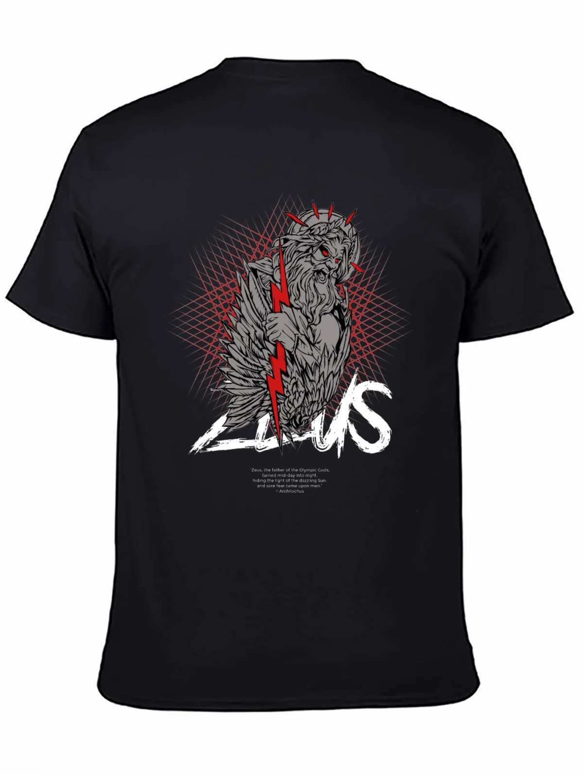 Zeus Graphic Print Black T-Shirt product image 4