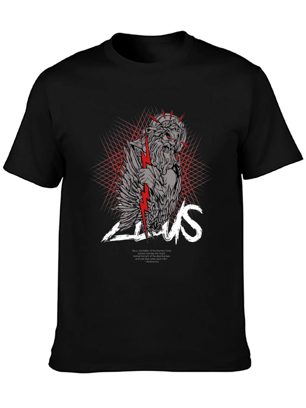 Zeus Graphic Print Black T-Shirt product image 3