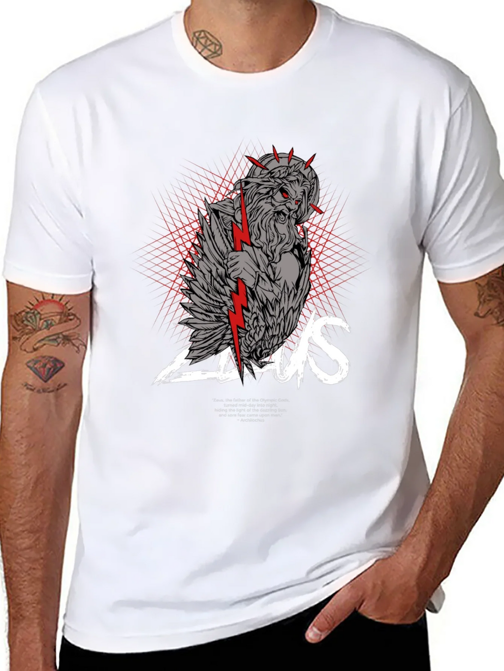 Zeus Graphic Print Black T-Shirt product image 7