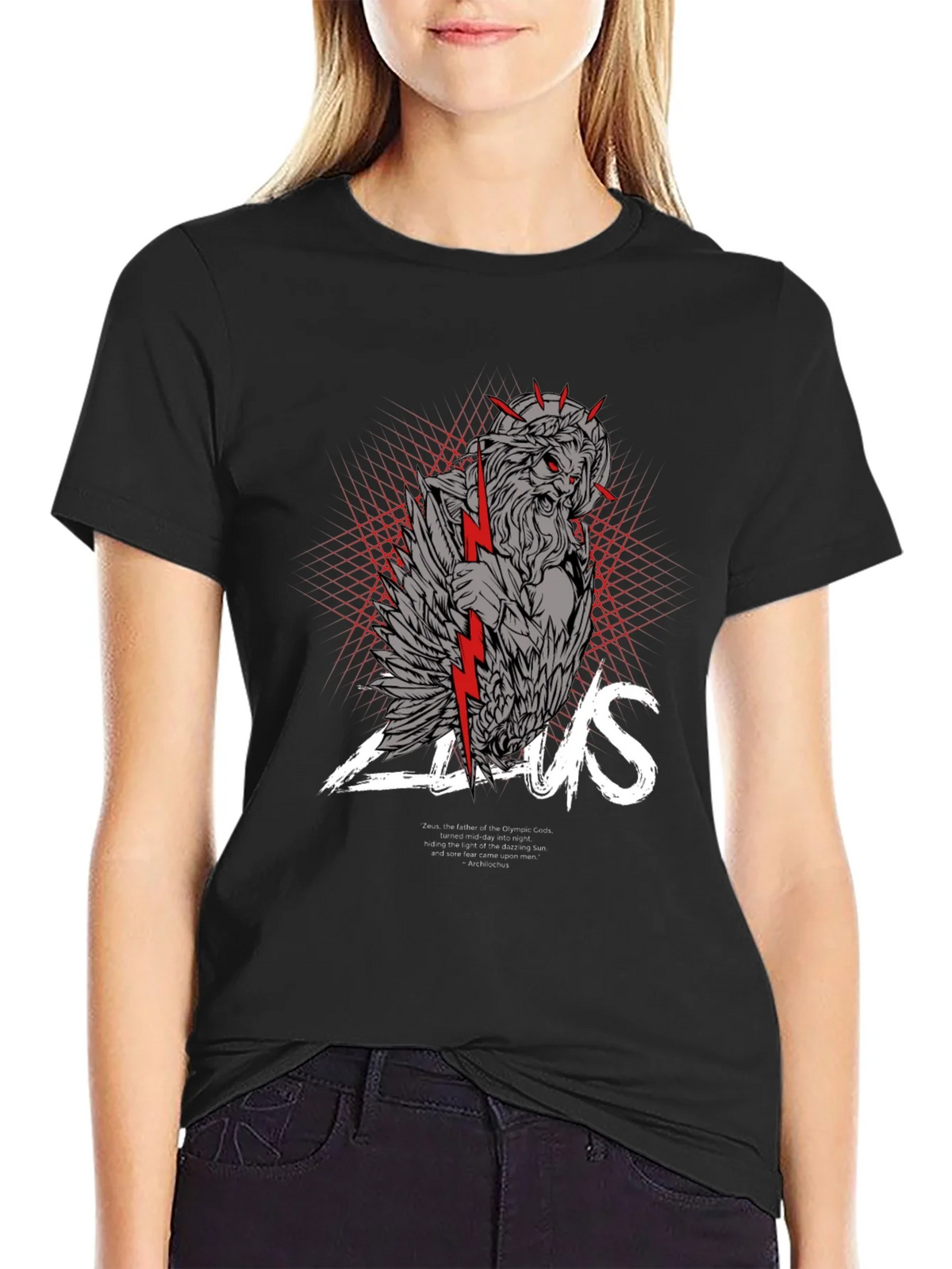 Zeus Graphic Print Black T-Shirt product image 2