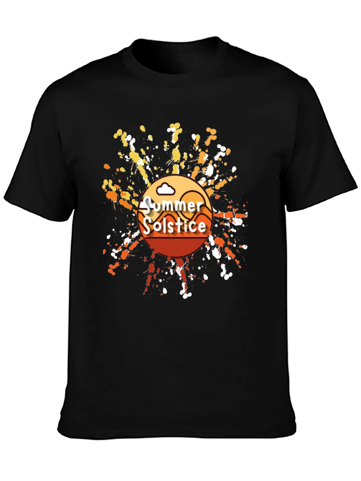 Summer Solstice Graphic T-Shirt - Trendy Black Tee product image 3