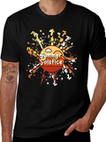 Summer Solstice Graphic T-Shirt - Trendy Black Tee product image 1