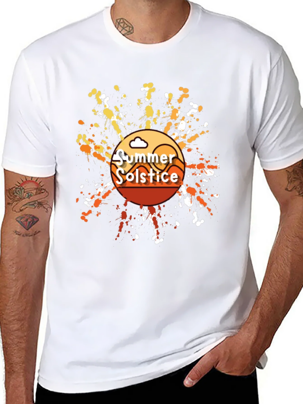 Summer Solstice Graphic T-Shirt - Trendy Black Tee product image 7