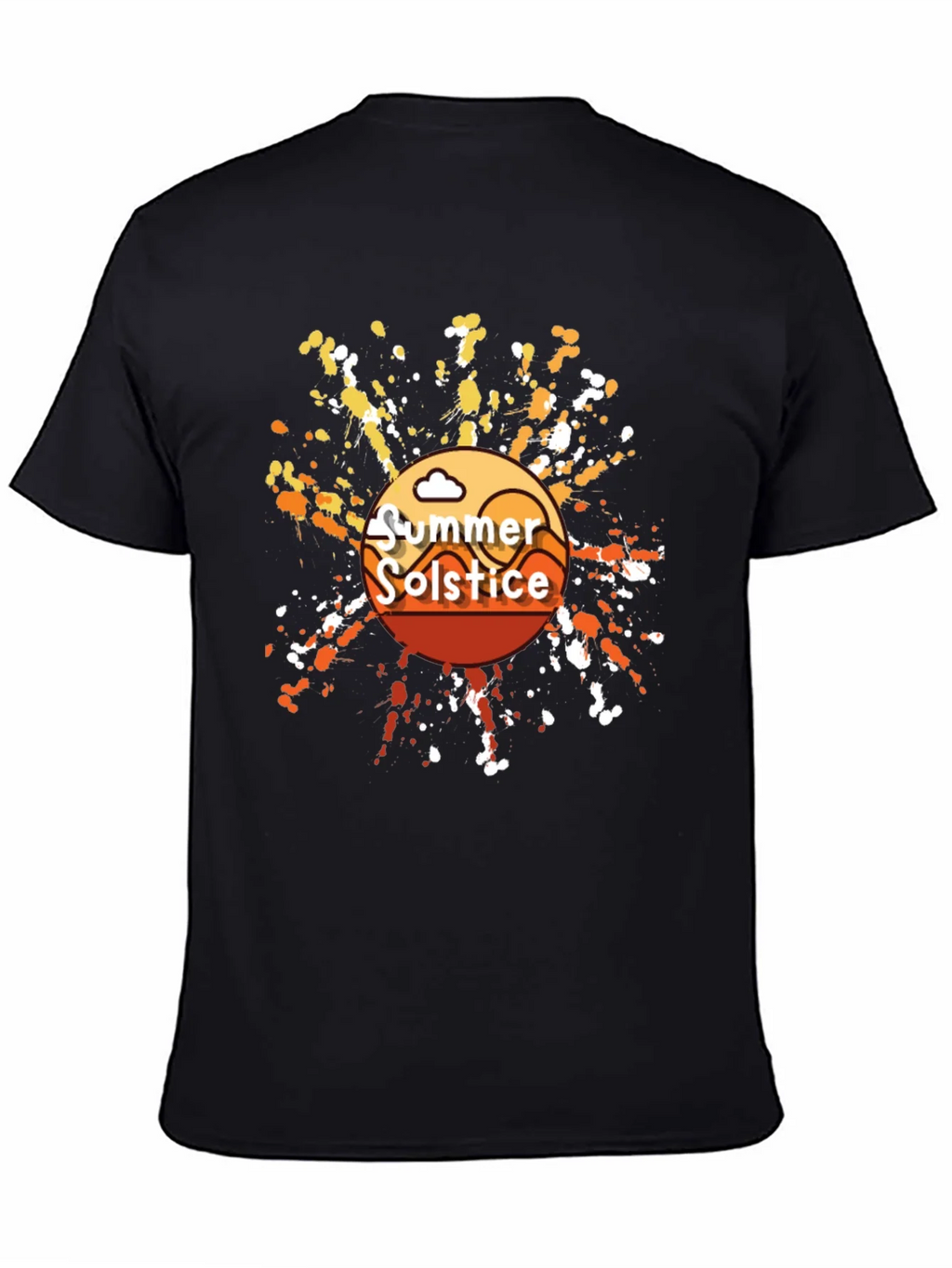Summer Solstice Graphic T-Shirt - Trendy Black Tee product image 4