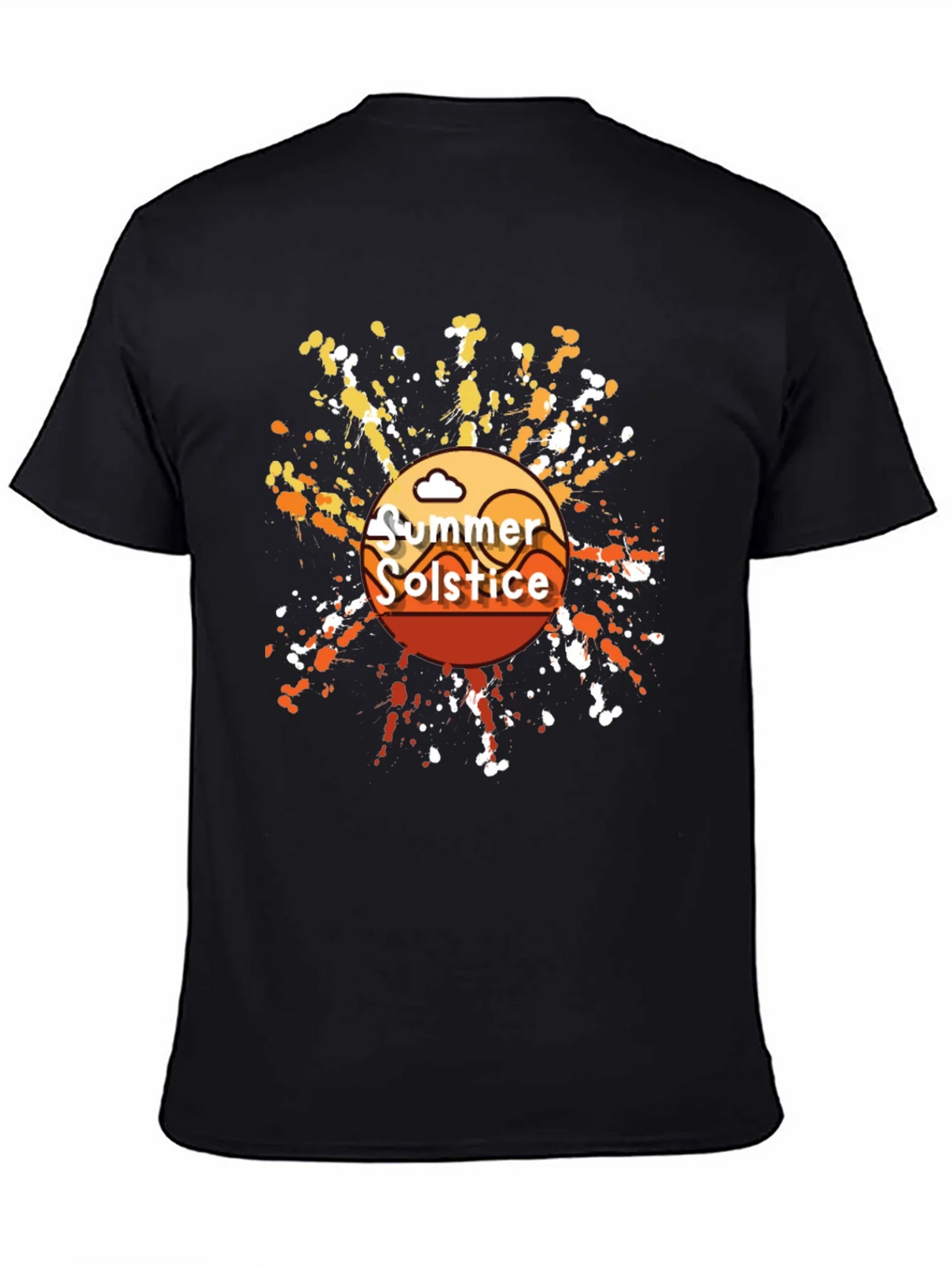 Summer Solstice Graphic T-Shirt - Trendy Black Tee product image 4