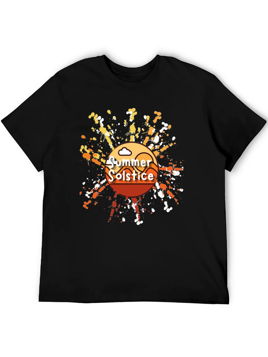Summer Solstice Graphic T-Shirt - Trendy Black Tee product image 5
