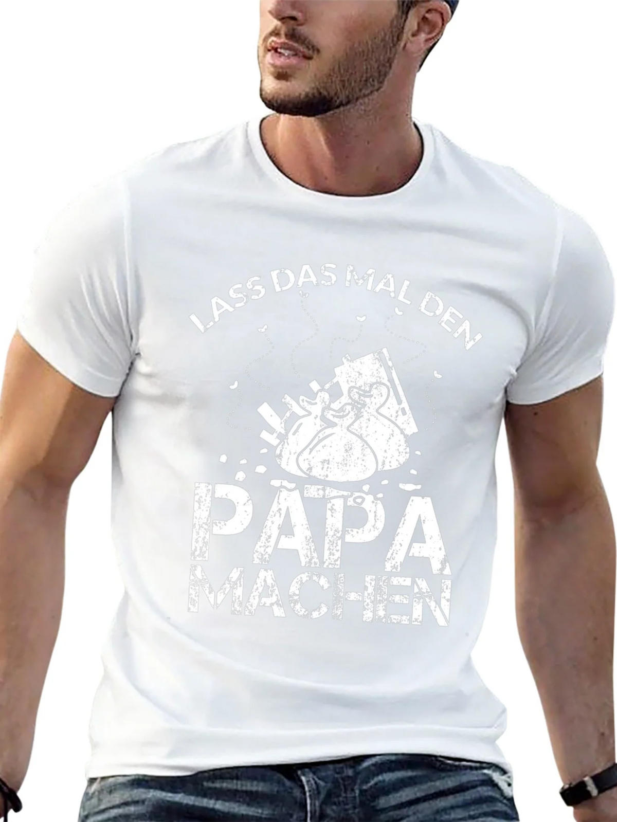 Lass Das Mal Den Papa Machen Black T-Shirt product image 12