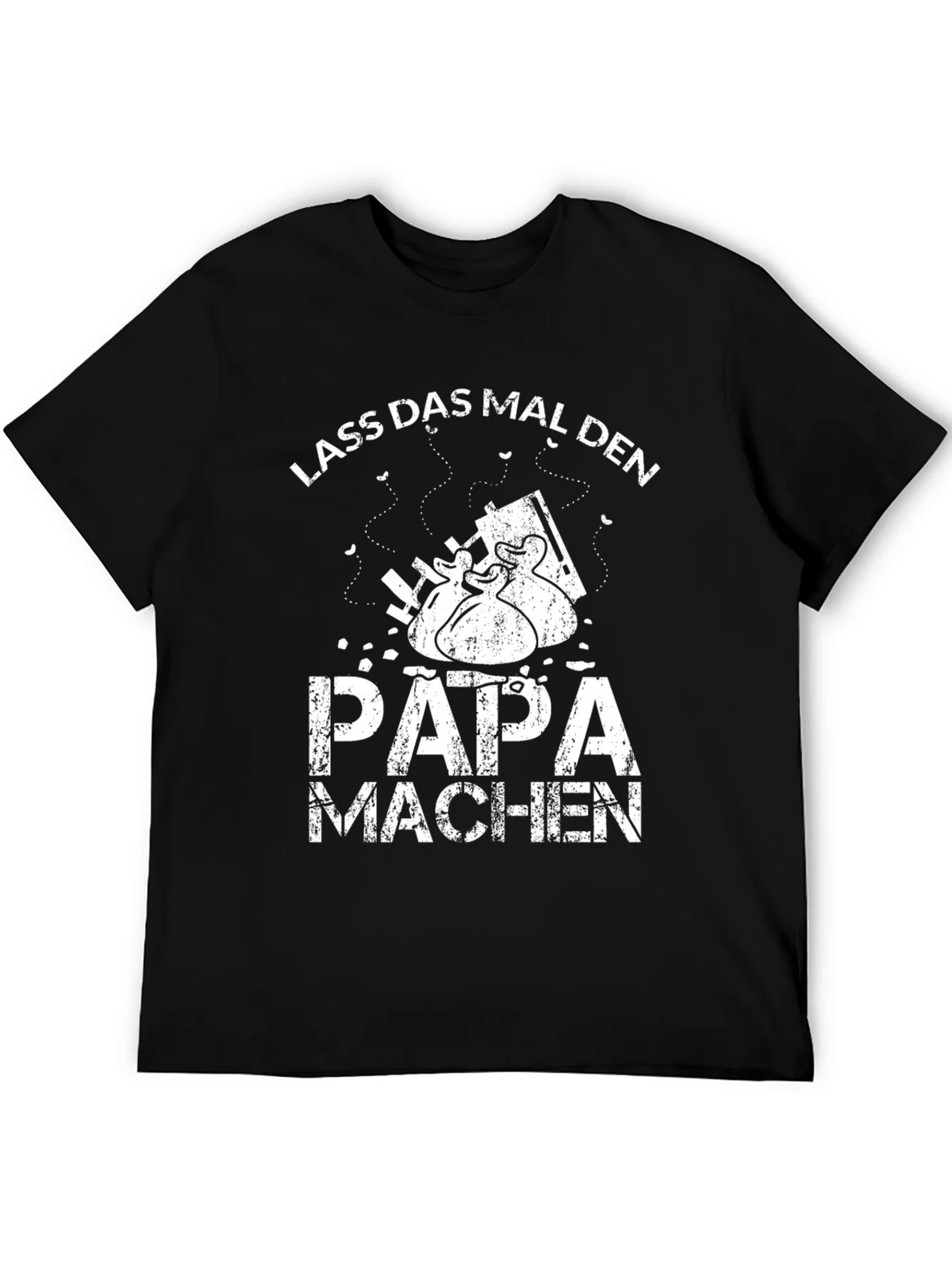 Lass Das Mal Den Papa Machen Black T-Shirt product image 5