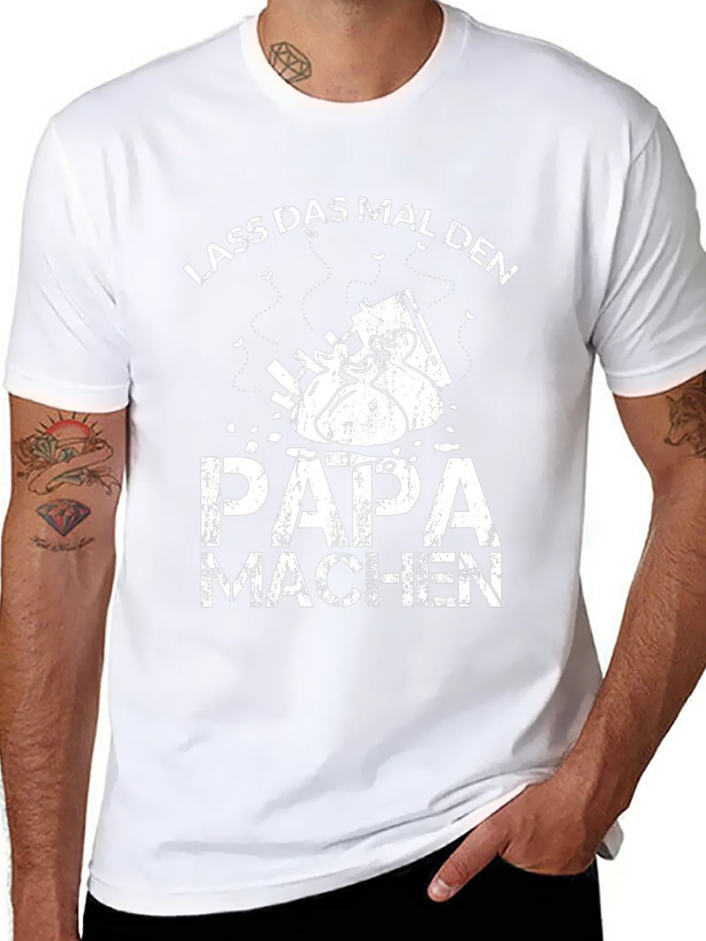 Lass Das Mal Den Papa Machen Black T-Shirt product image 7