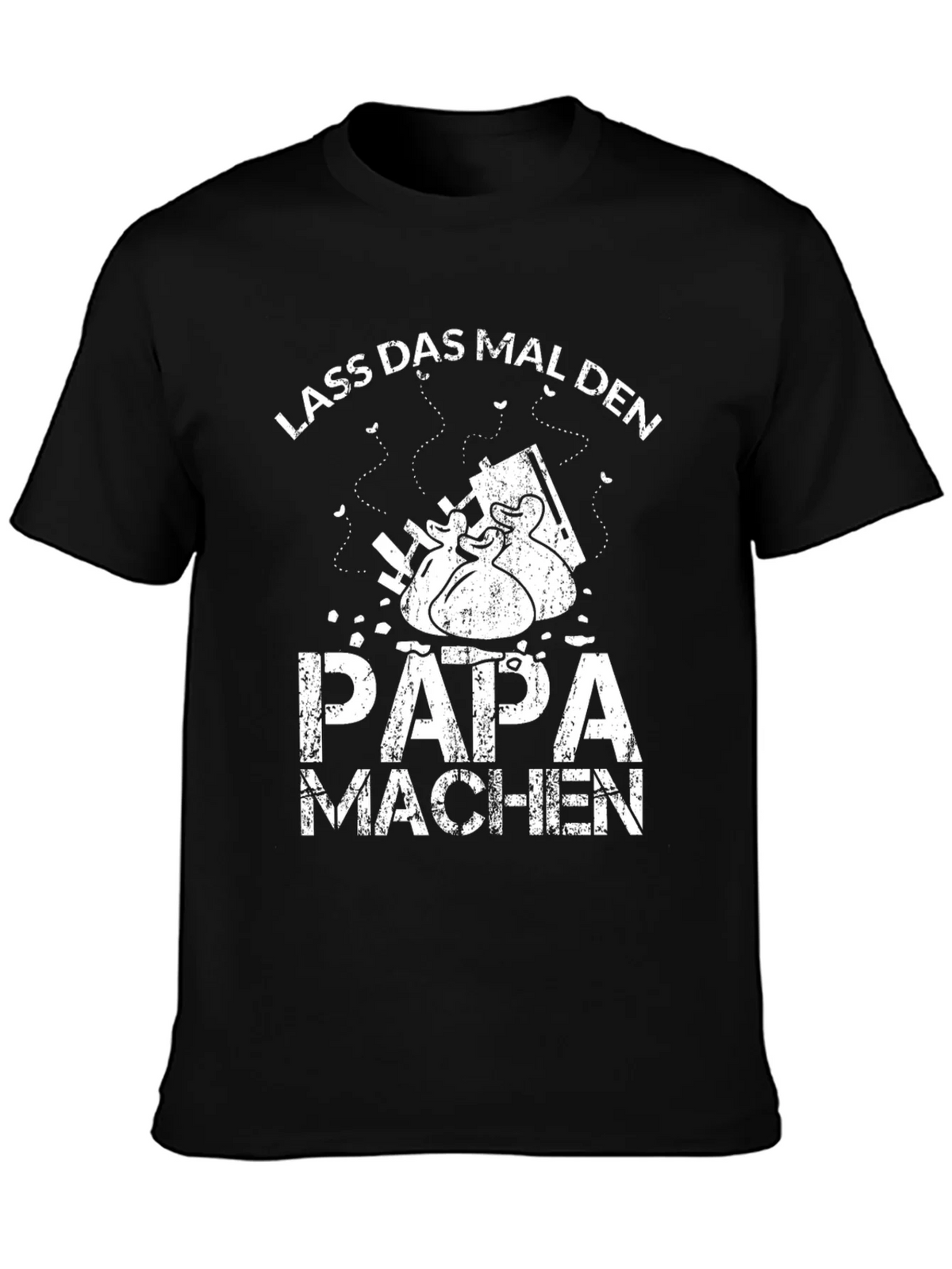 Lass Das Mal Den Papa Machen Black T-Shirt product image 3