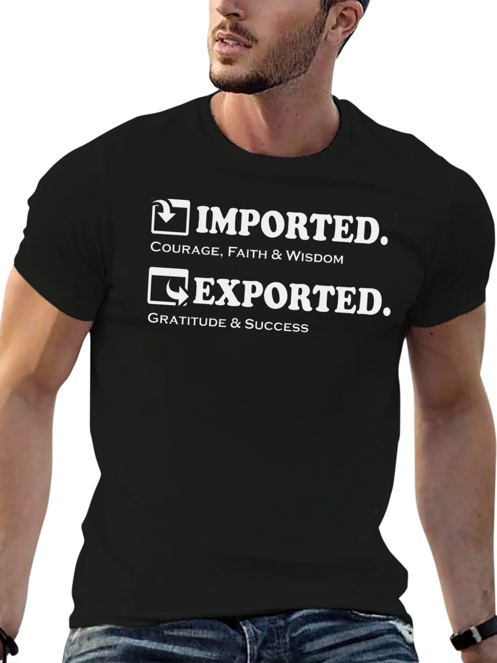 Imported Exported Graphic T-Shirt product image 1
