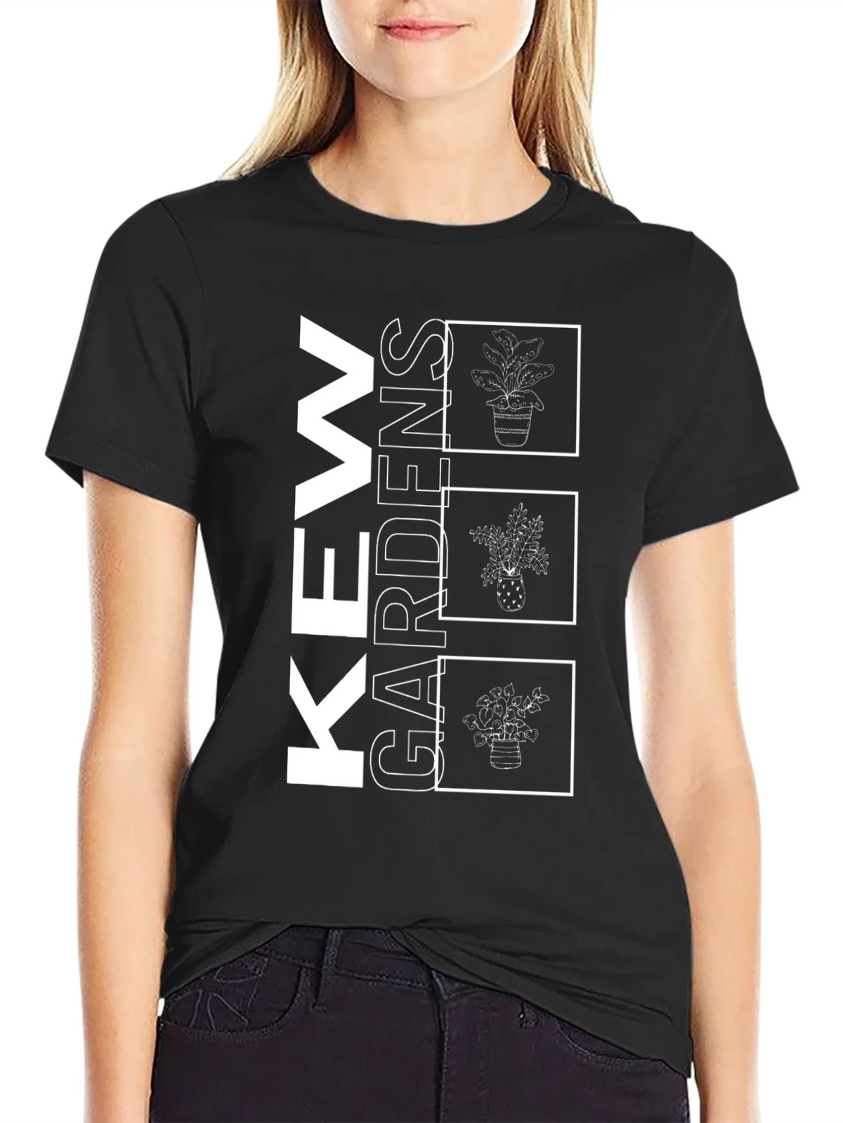 Kew Gardens Plant Graphic Black T-Shirt product image 2
