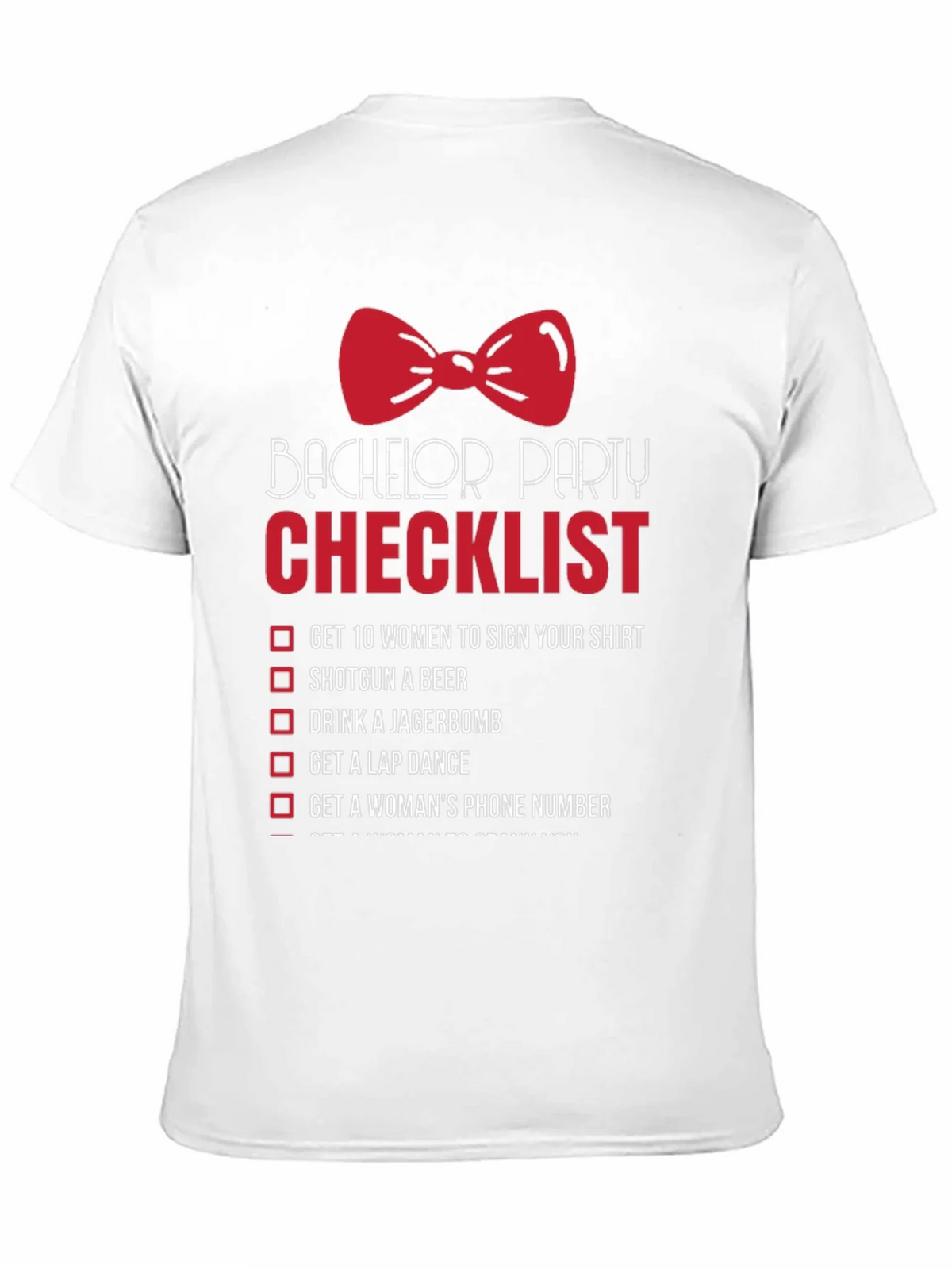 Bachelor Party Checklist T-Shirt product image 10