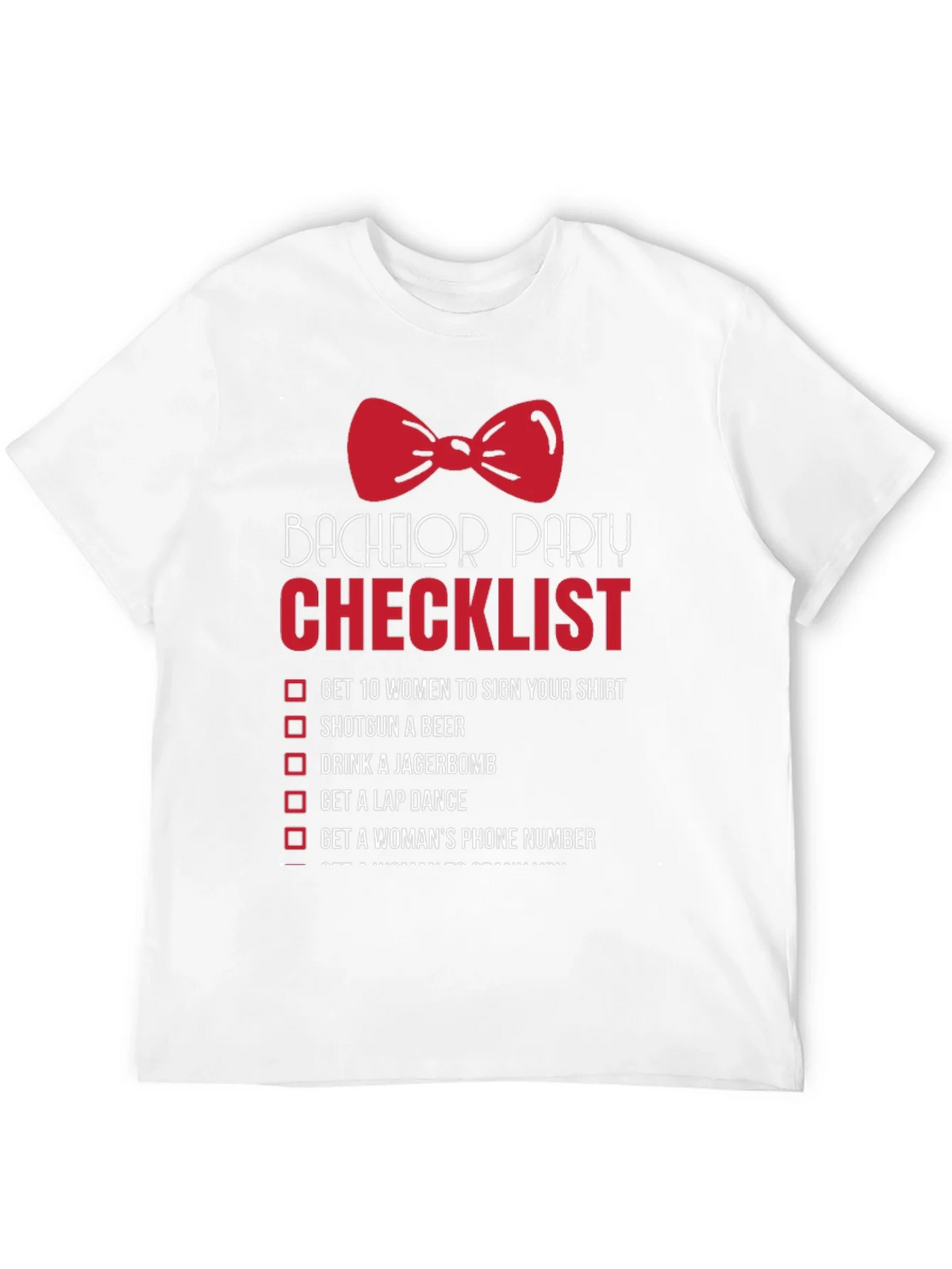 Bachelor Party Checklist T-Shirt product image 11