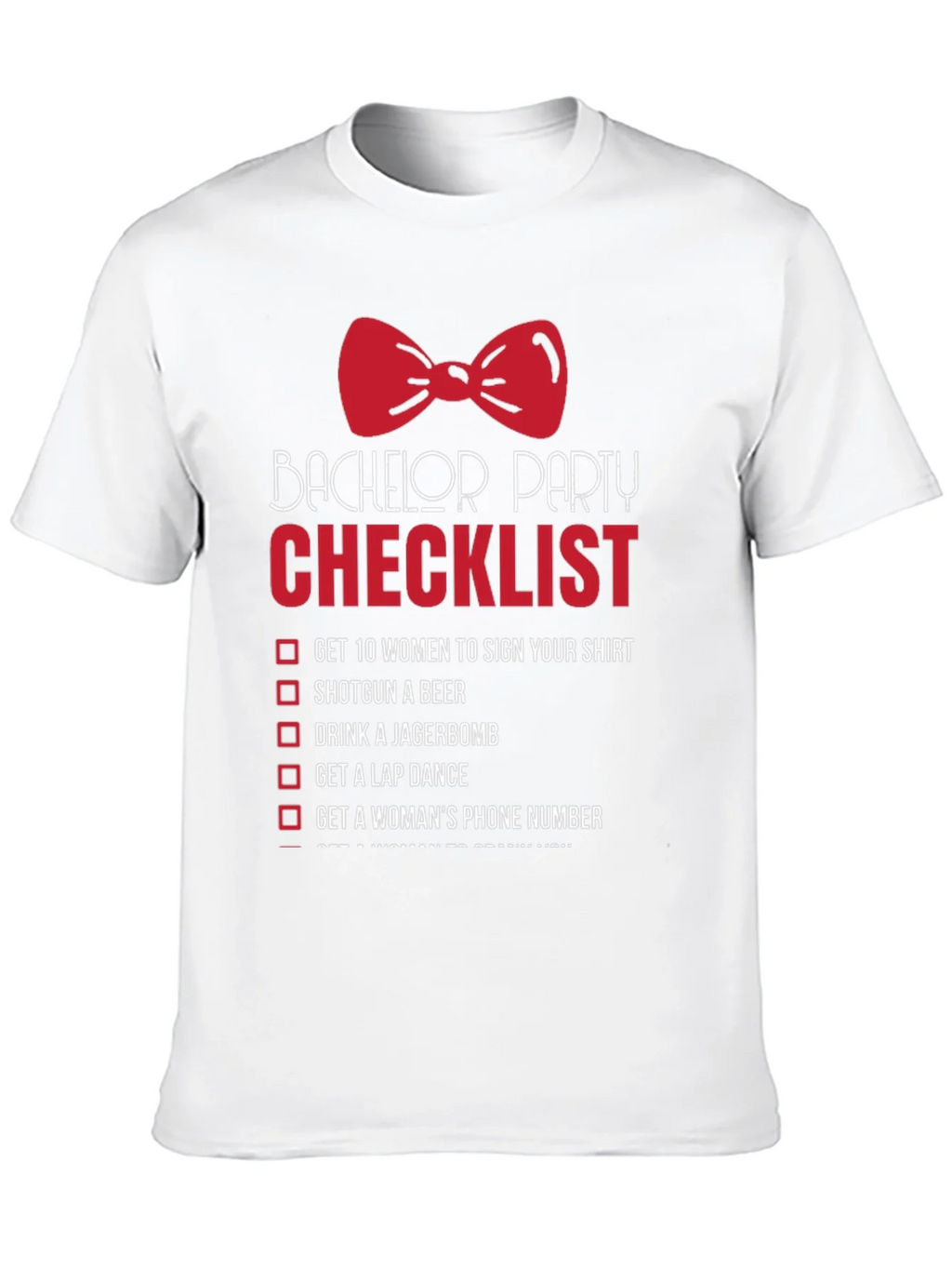 Bachelor Party Checklist T-Shirt product image 9